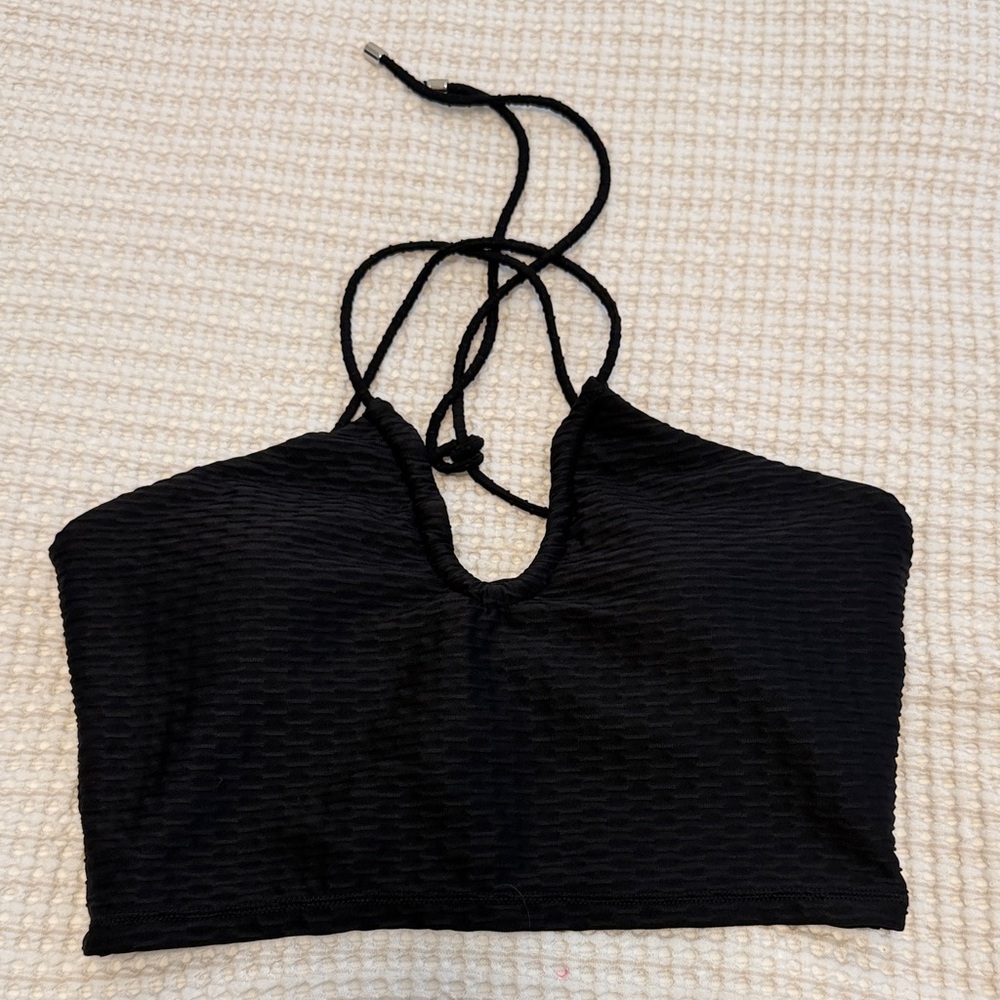 BuffBunny Black Halter Top